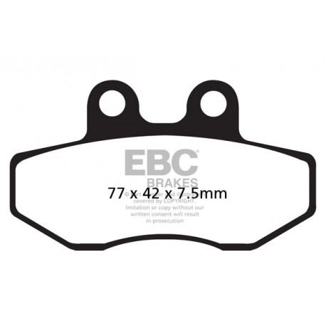 Brzdy EBC Moto EBC Brzdové obložení Sintered FA167HH | race-shop.cz