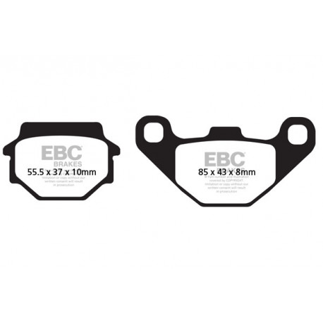 Brzdy EBC Moto EBC Brzdové obložení R Series Sintered FA067R | race-shop.cz