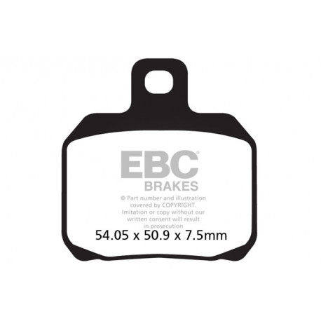 Brzdy EBC Moto EBC Brzdové obložení Double-H Sintered FA266HH | race-shop.cz