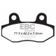 Brzdy EBC Moto EBC Brzdové obložení SFAHH Scooter Sintered SFA086HH | race-shop.cz
