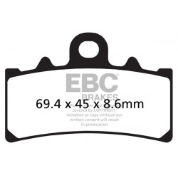 EBC Brzdové obložení Double-H Sintered FA606HH