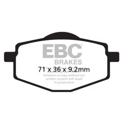 EBC Brzdové obložení SFAHH Scooter Sintered SFA083/2HH