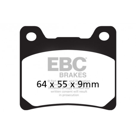 Brzdy EBC Moto EBC Brzdové obložení Double-H Sintered FA088HH | race-shop.cz