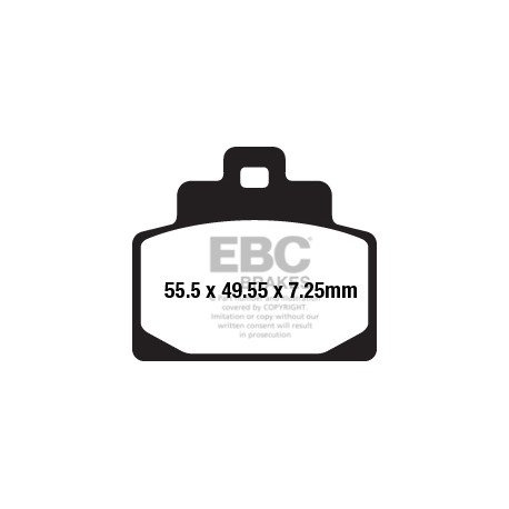 Brzdy EBC Moto EBC Brzdové obložení SFAHH Scooter Sintered SFA681HH | race-shop.cz