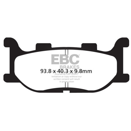 Brzdy EBC Moto EBC Brzdové obložení Double-H Sintered FA199HH | race-shop.cz