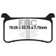 Brzdy EBC Moto EBC Brzdové obložení Double-H Sintered FA700HH | race-shop.cz