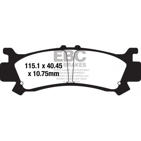 Brzdy EBC Moto EBC Brzdové obložení Sintered FA701R | race-shop.cz