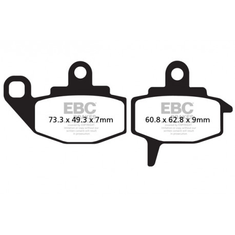 Brzdy EBC Moto EBC Brzdové obložení R Series Sintered FA130R | race-shop.cz