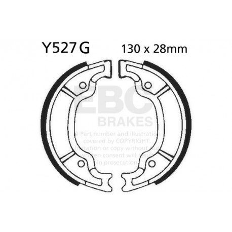 Brzdy EBC Moto EBC Brzdové čelisti Grooved Y527G | race-shop.cz