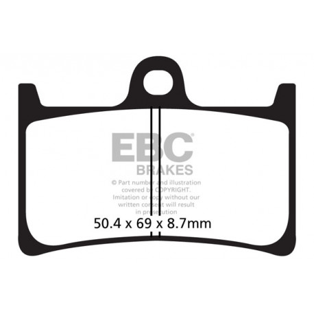 Brzdy EBC Moto EBC Brzdové obložení Sintered FA252HH | race-shop.cz