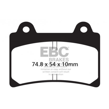 Brzdy EBC Moto EBC Brzdové obložení Sintered FA123HH | race-shop.cz