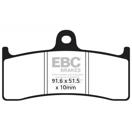 Brzdy EBC Moto EBC Brzdové obložení Sintered FA249HH | race-shop.cz