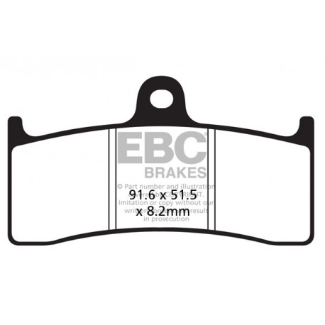 Brzdy EBC Moto EBC Brzdové obložení EPFA EPFA424HH | race-shop.cz