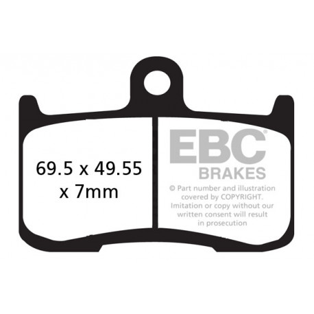 Brzdy EBC Moto EBC Brzdové obložení EPFA EPFA347HH | race-shop.cz