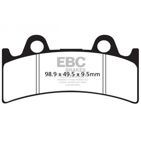 Brzdy EBC Moto EBC Brzdové obložení EPFA EPFA190HH | race-shop.cz