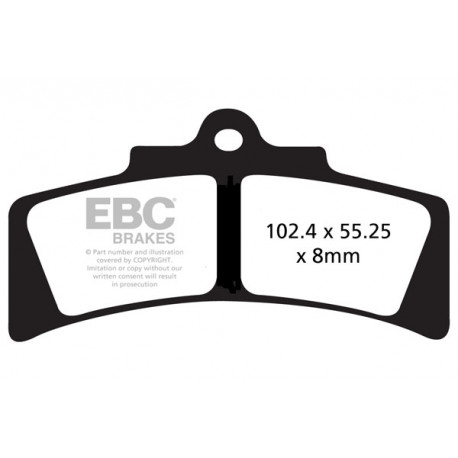 Brzdy EBC Moto EBC Brzdové obložení GFA GFA183HH | race-shop.cz