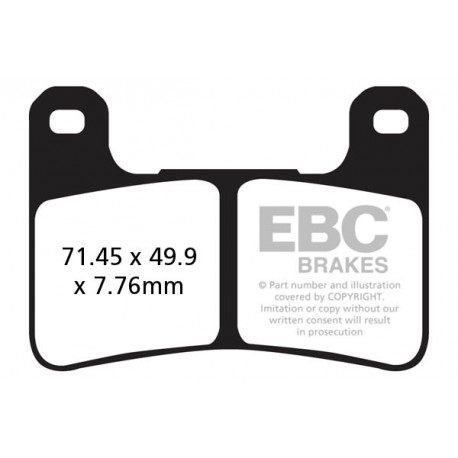 Brzdy EBC Moto EBC Brzdové obložení GPFA GPFAX379HH | race-shop.cz