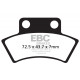 Brzdy EBC Moto EBC Brzdové obložení Carbon TT FA232TT | race-shop.cz