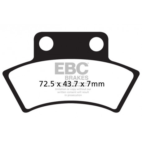 Brzdy EBC Moto EBC Brzdové obložení Carbon TT FA232TT | race-shop.cz