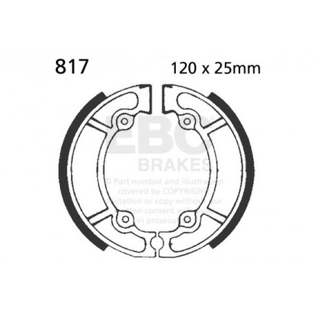 Brzdy EBC Moto EBC Zadné Brzdové obložení Organic 805 | race-shop.cz