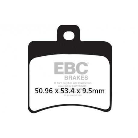 Brzdy EBC Moto EBC Brzdové obložení Organic SFA298 | race-shop.cz