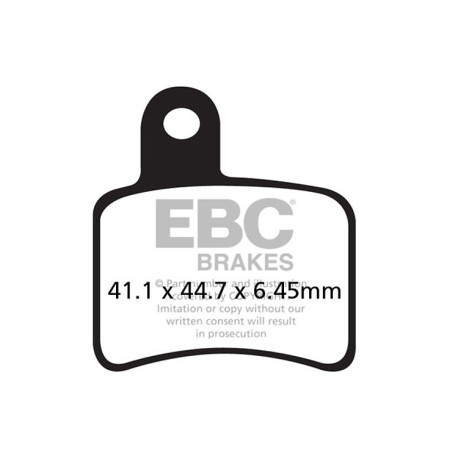 Brzdy EBC Moto EBC Brzdové obložení Organic FA FA403 | race-shop.cz