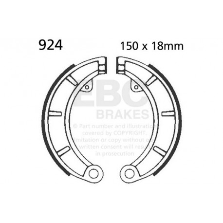 Brzdy EBC Moto EBC Zadné Brzdové obložení Organic 805 | race-shop.cz