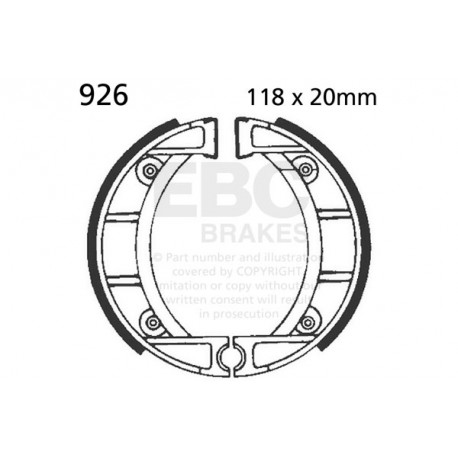Brzdy EBC Moto EBC Zadné Brzdové obložení Organic 805 | race-shop.cz
