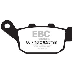 EBC Brzdové obložení Organic FA FA496