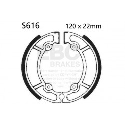 EBC Sada brzdové čeľuste Organic S616
