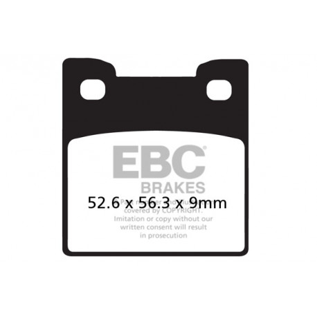 Brzdy EBC Moto EBC Brzdové obložení Organic FA222 | race-shop.cz