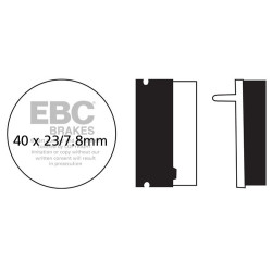 EBC Brzdové obložení Organic FA FA155