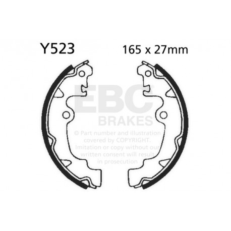 Brzdy EBC Moto EBC Brzdové čelisti Organic Y523 | race-shop.cz