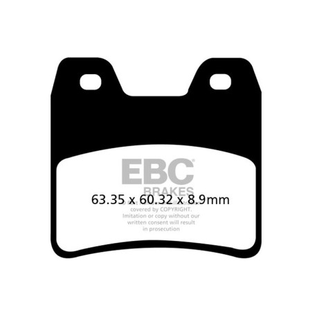 Brzdy EBC Moto EBC Brzdové obložení Organic FA FA348 | race-shop.cz