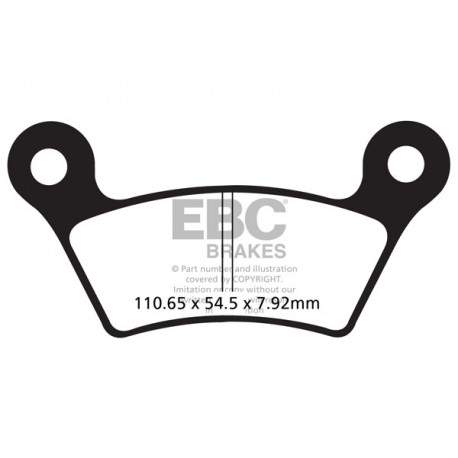 Brzdy EBC Moto EBC Brzdové obložení Organic FA473 | race-shop.cz