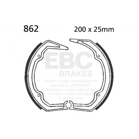 Brzdy EBC Moto EBC Zadné Brzdové obložení Organic 805 | race-shop.cz