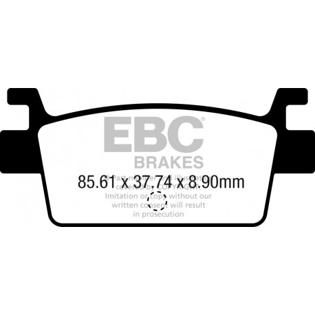 Brzdy EBC Moto EBC Brzdové obložení Organic SFA719 | race-shop.cz
