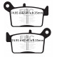 Brzdy EBC Moto EBC Brzdové obložení Organic FA697 | race-shop.cz