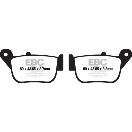 Brzdy EBC Moto EBC Brzdové obložení Organic SFA678 | race-shop.cz