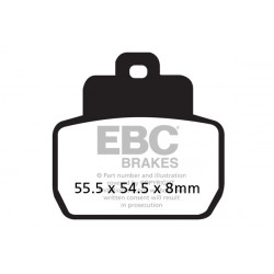 EBC Brzdové obložení SFAHH Scooter Sintered SFA425HH