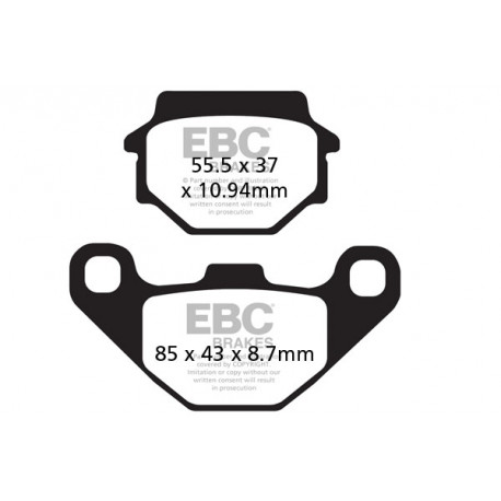Brzdy EBC Moto EBC Brzdové obložení FA372R | race-shop.cz