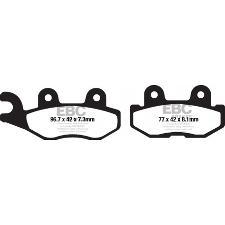 Brzdy EBC Moto EBC Brzdové obložení R Series Sintered FA675R | race-shop.cz