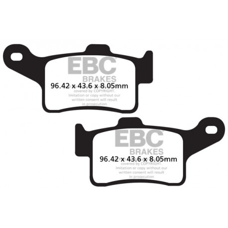 Brzdy EBC Moto EBC Brzdové obložení FA631HH | race-shop.cz