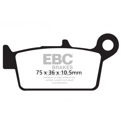 Brzdy EBC Moto EBC Brzdové obložení MXS131 | race-shop.cz