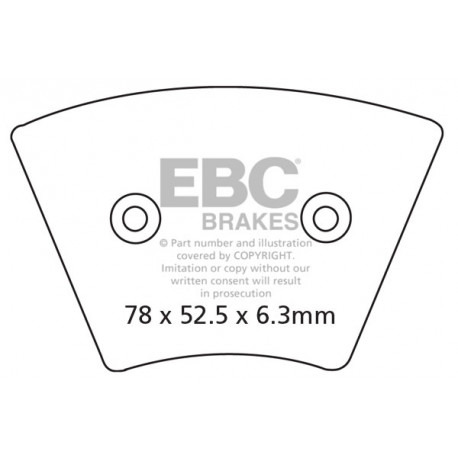 Brzdy EBC Moto EBC Brzdové obložení FA026 | race-shop.cz