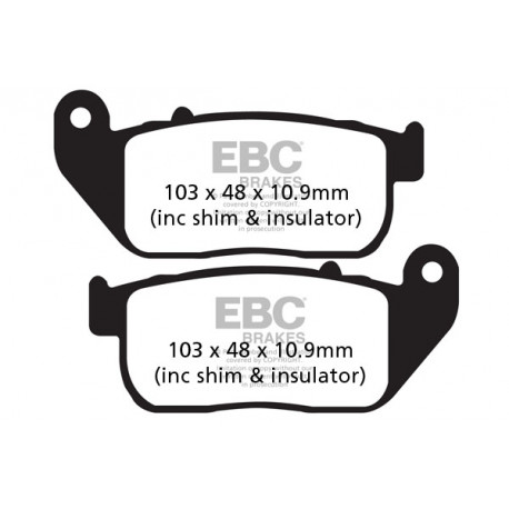 Brzdy EBC Moto EBC Brzdové obložení FA381 | race-shop.cz
