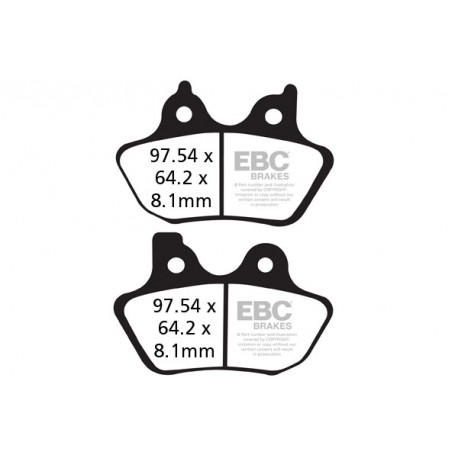Brzdy EBC Moto EBC Brzdové obložení FA400V | race-shop.cz