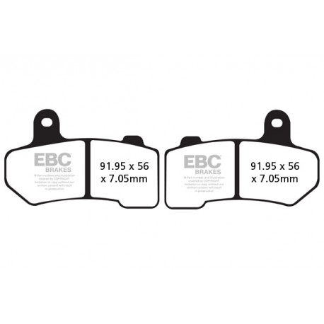 Brzdy EBC Moto EBC Brzdové obložení FA409V | race-shop.cz