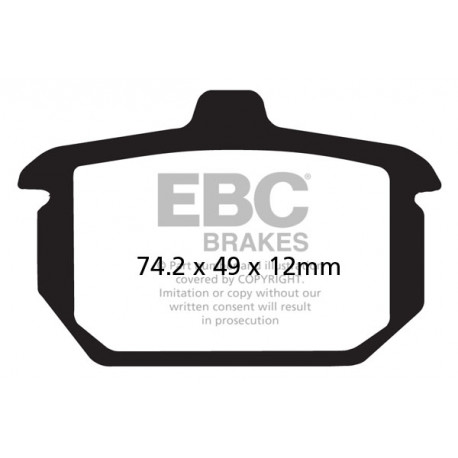 Brzdy EBC Moto EBC Brzdové obložení FA078V | race-shop.cz