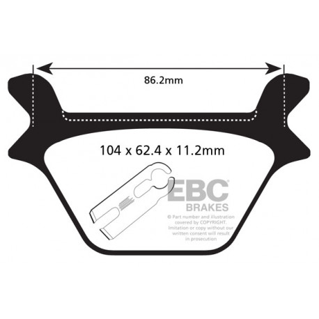 Brzdy EBC Moto EBC Brzdové obložení FA200V | race-shop.cz